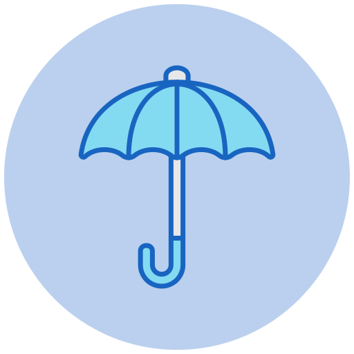 Umbrella Generic color lineal-color icon