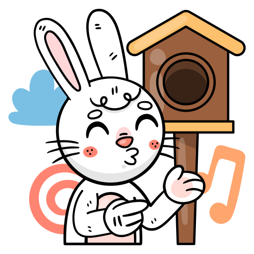Bunny free sticker Bunny free sticker