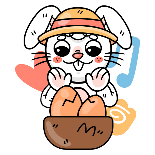 Bunny free sticker Bunny free sticker