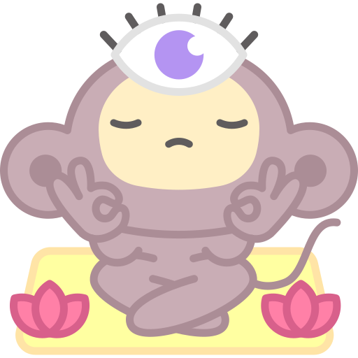 Meditation free sticker Meditation free sticker