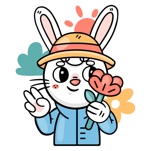Bunny free sticker Bunny free sticker