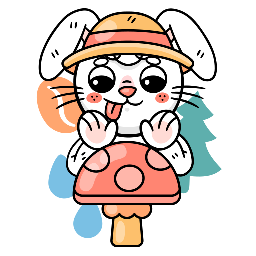 Bunny free sticker Bunny free sticker