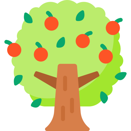 Árbol de frutas icono gratis