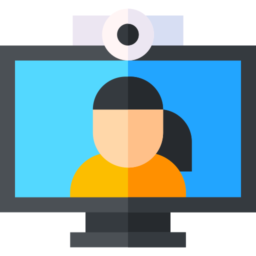 video conferencia icono gratis