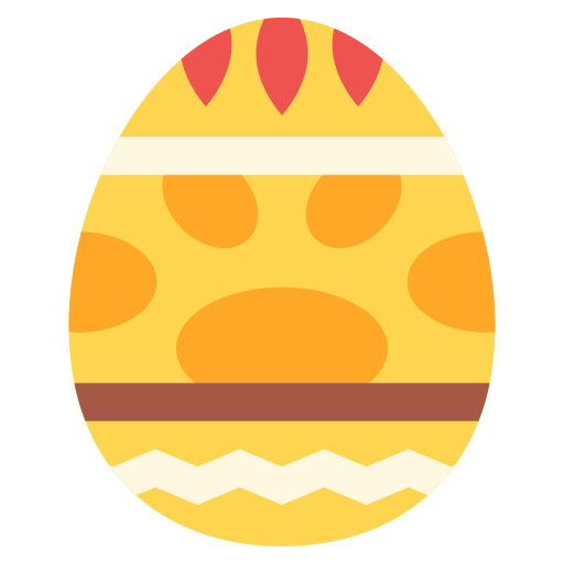 huevo de pascua icono gratis