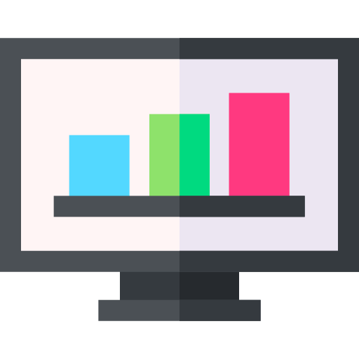 Statistics Basic Straight Flat icon