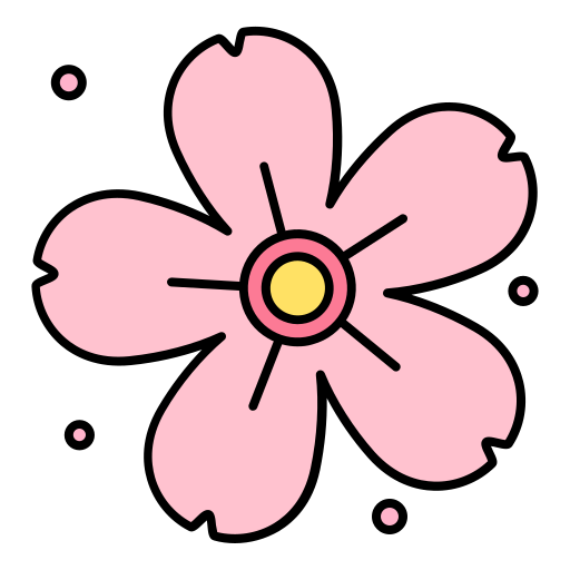 Cherry blossom Generic color lineal-color icon