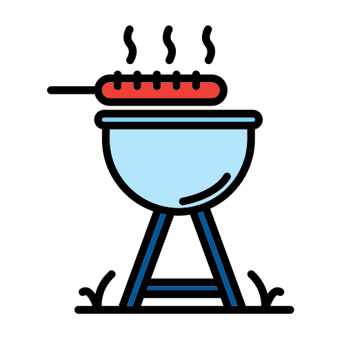 equipo de barbacoa icono gratis