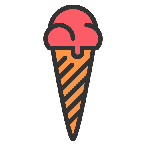 cucurucho de helado icono gratis