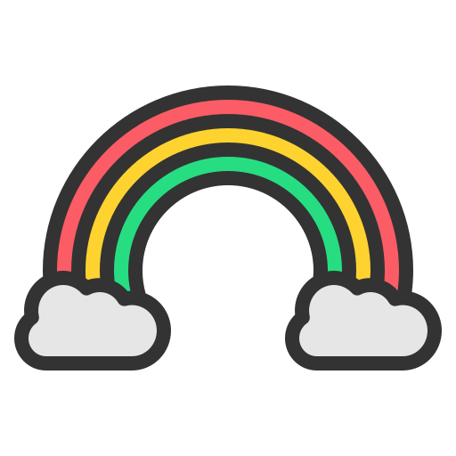 arco iris icono gratis