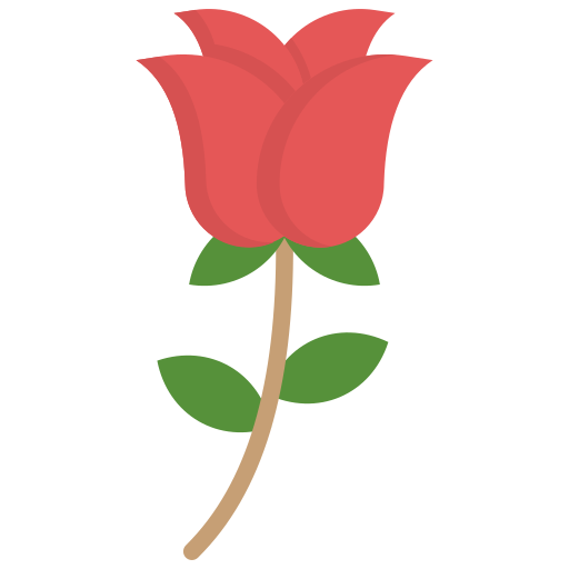 rosa roja icono gratis