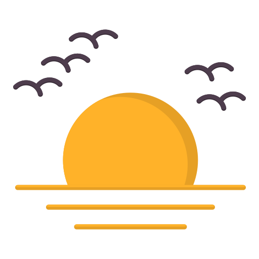 le coucher du soleil Icône gratuit le coucher du soleil Icône gratuit