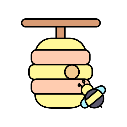 Bee hive free icon