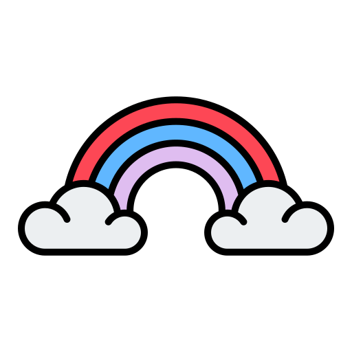 arco iris icono gratis