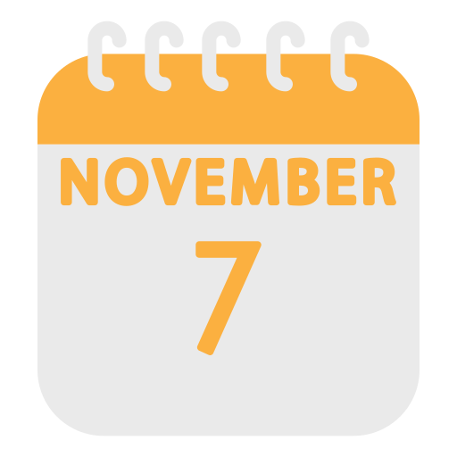 November Generic color fill icon