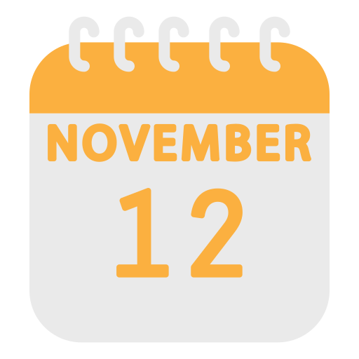 November Generic color fill icon