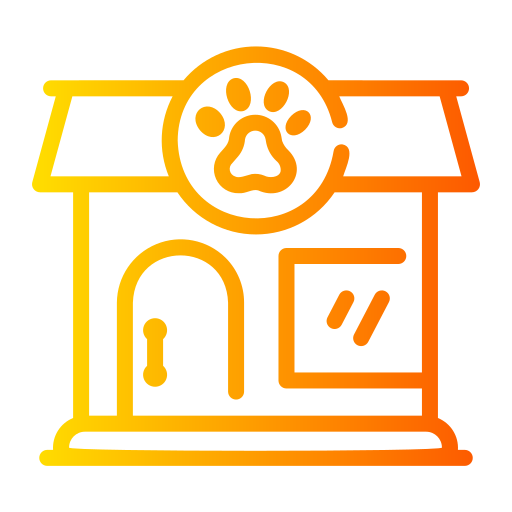 la tienda de animales icono gratis