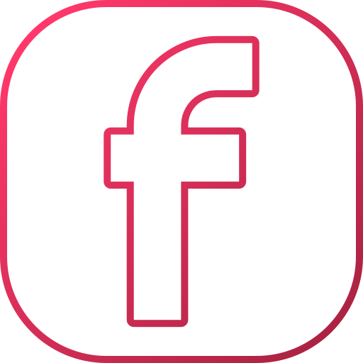 pink and black facebook icon