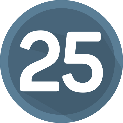 25 grátis ícone 25 grátis ícone