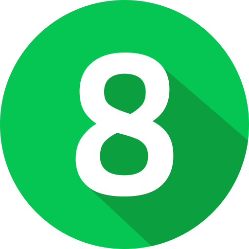 numero 8 icono gratis