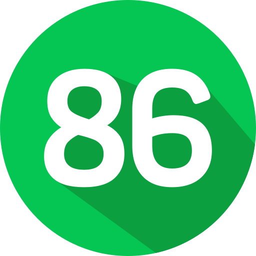 86 icono gratis