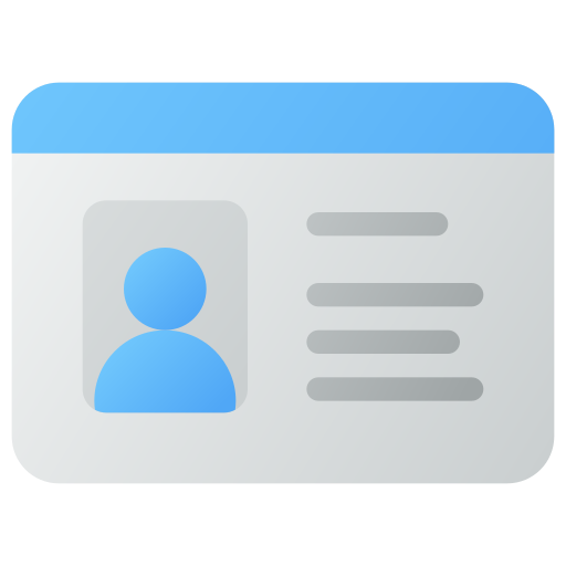 tarjeta de identificación icono gratis