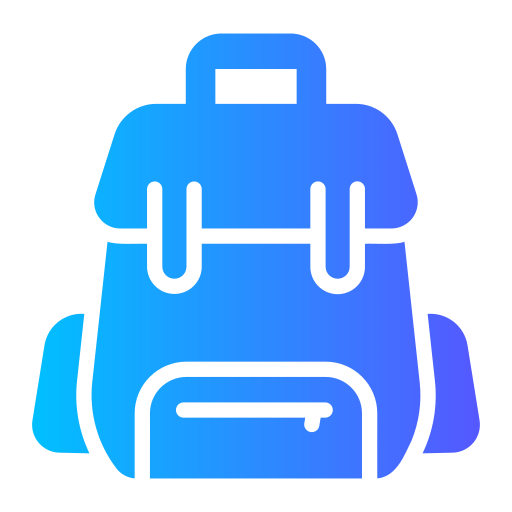 bolsa para la escuela icono gratis