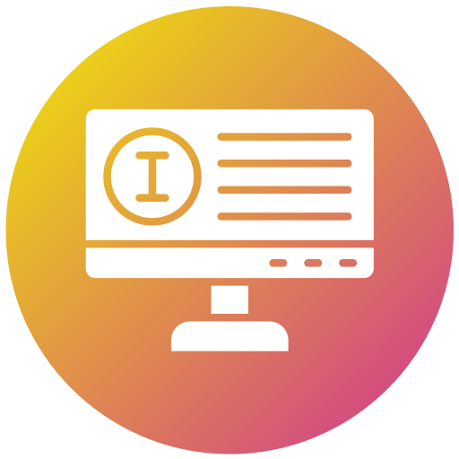 Information Generic Gradient Fill Icon