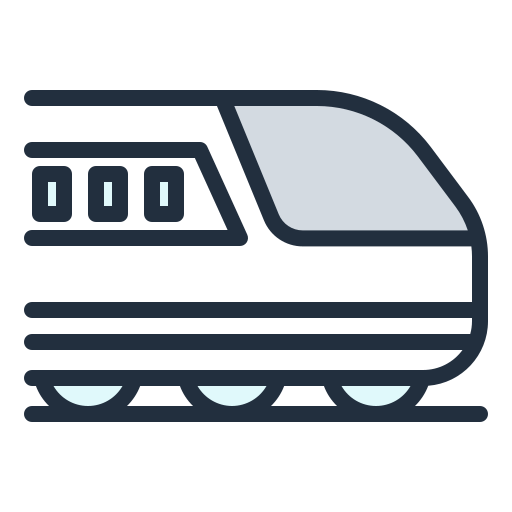 Train Generic color lineal-color icon