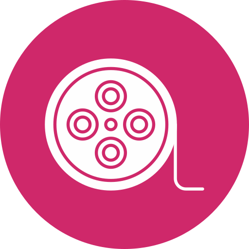 carrete de película icono gratis