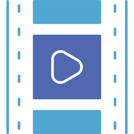 carrete de película icono gratis