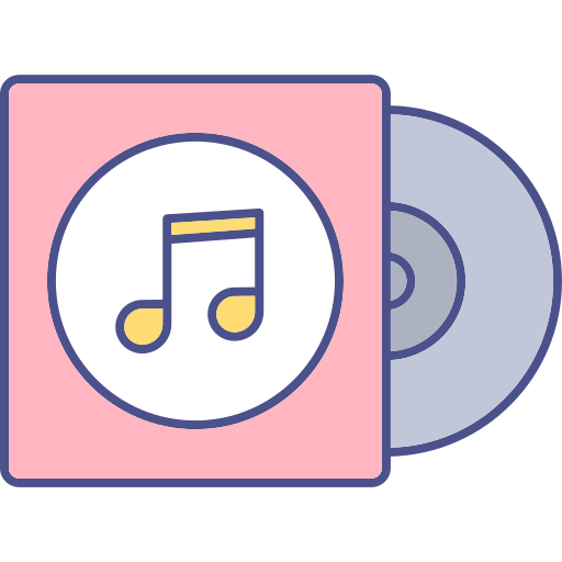 música cd icono gratis