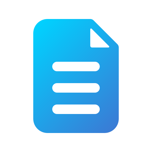 Document Generic gradient fill icon