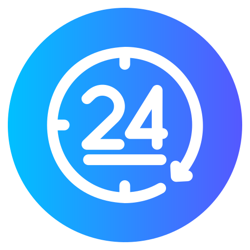 24 Hours - Free Time And Date Icons