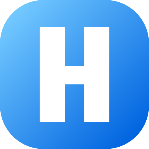 Letter h Generic gradient fill icon