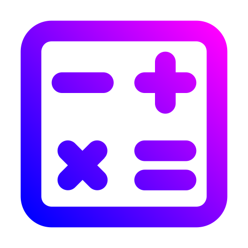 Calculator Generic Gradient Outline Icon