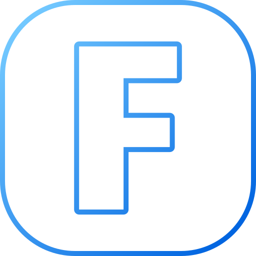 Letter f - Free education icons