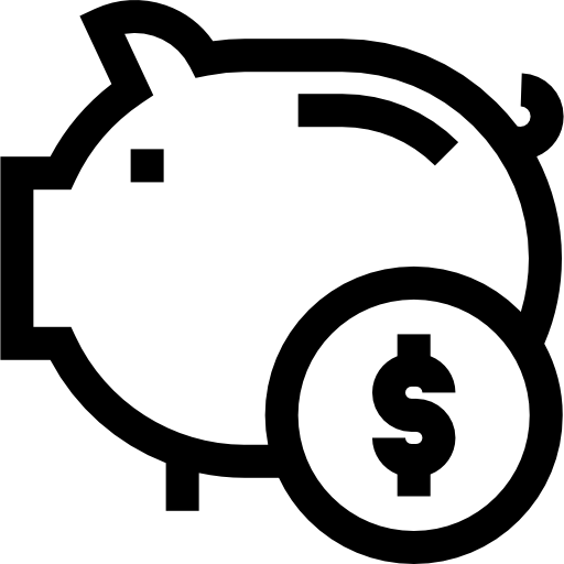 Piggy bank free icon
