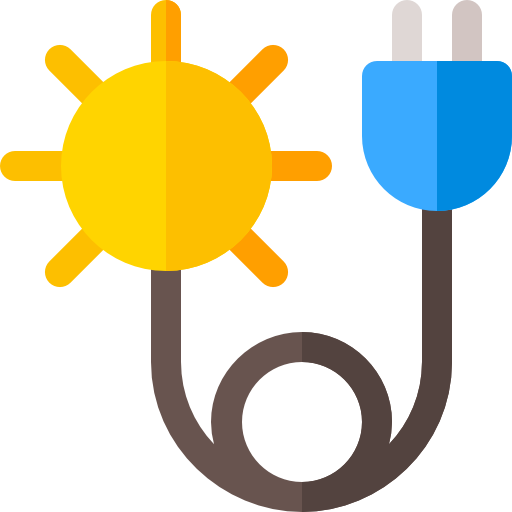 Enchufe solar - Iconos gratis de tecnología