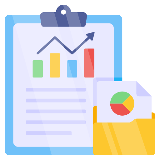 reporte de negocios icono gratis