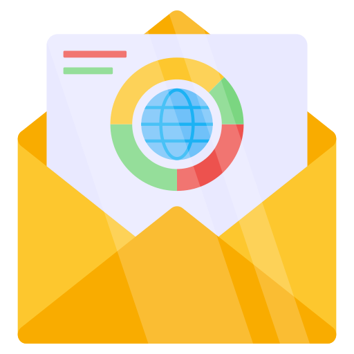 correo comercial icono gratis