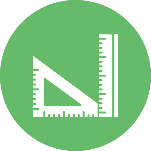 Set square Generic color fill icon