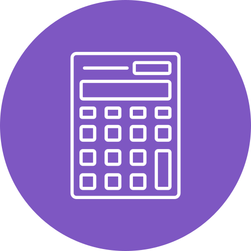 Calculator Generic color fill icon