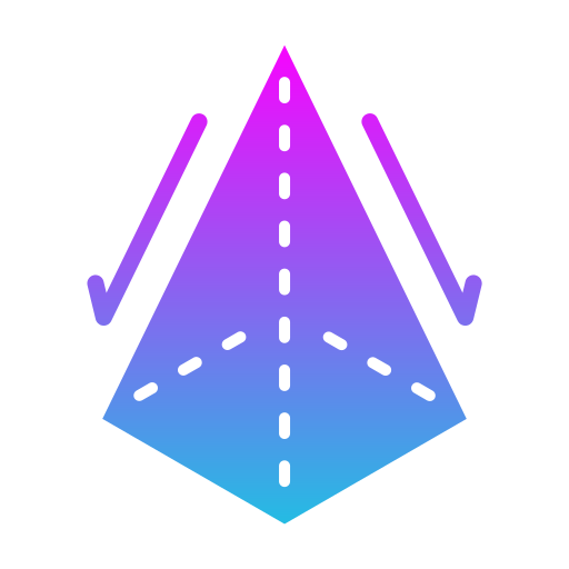 Pyramid Generic gradient fill icon