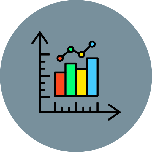 Graph bar Generic color lineal-color icon