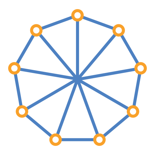 nonágono icono gratis