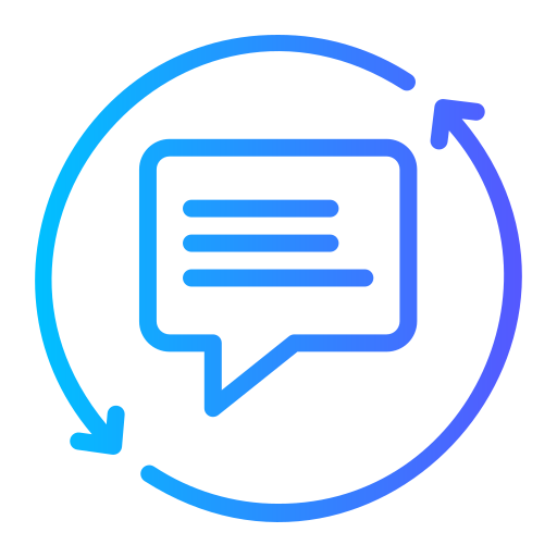 Chat Generic gradient outline icon