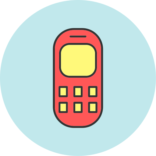 telefono viejo icono gratis