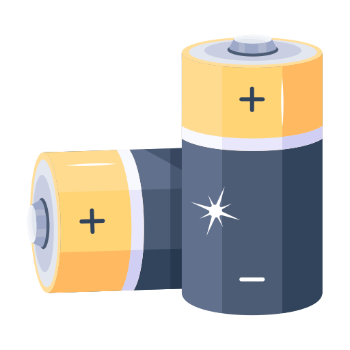 Batteries Generic color fill icon