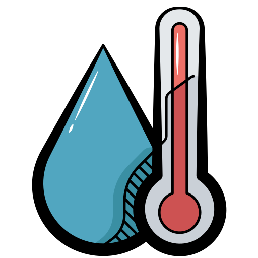 temperatura de agua icono gratis